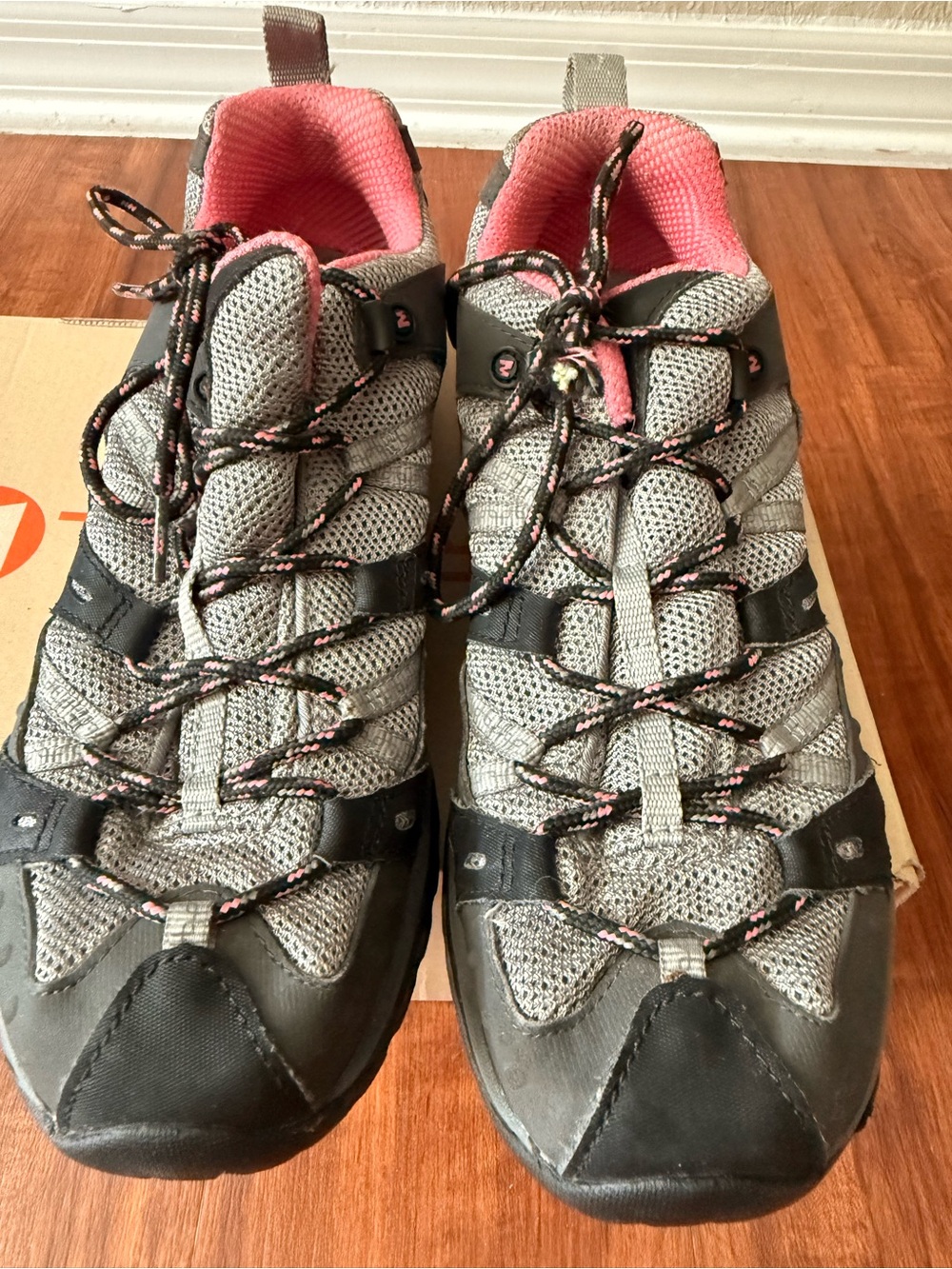 Merrell Women's Gray and Pink Trail Athletic Shoes